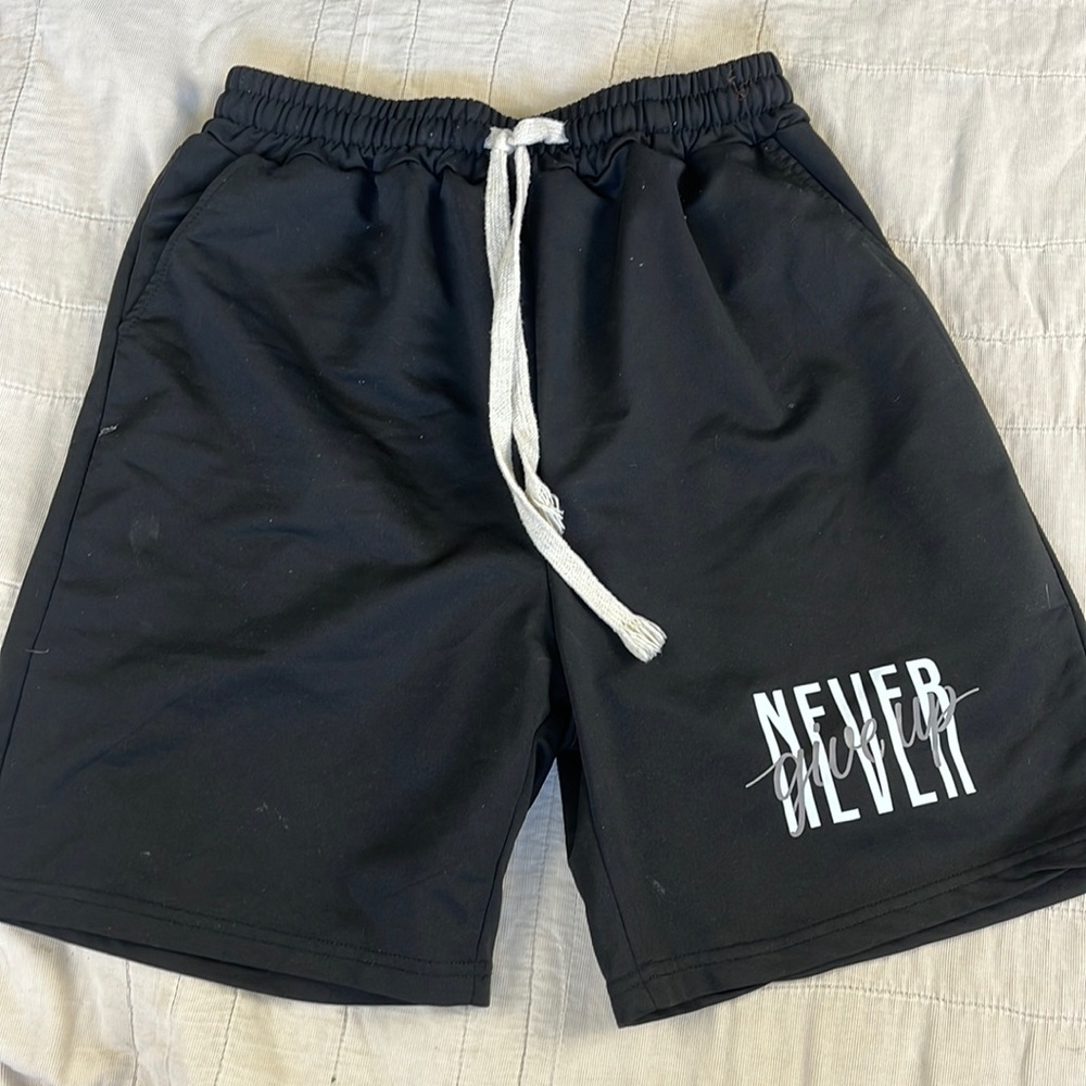 Black basketball shorts